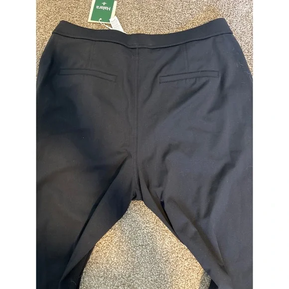 Halara Wide Leg Trousers Women XL Black New Pleated High Waist Workleisure - Picture 3 of 3
